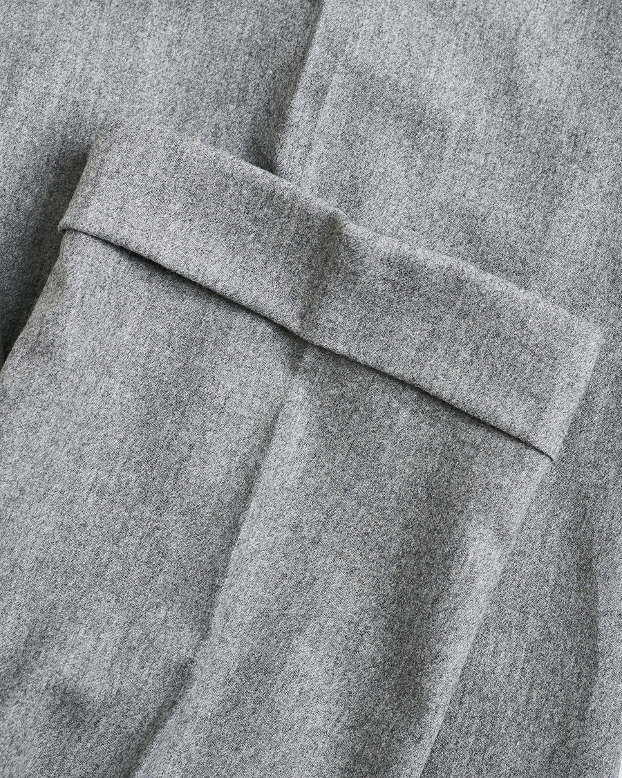 Homme | PT01 Pleated Wool Trousers Grey Melange 50 | Pre-owned | PT01 Pleated Wool Trousers Grey Melange 50