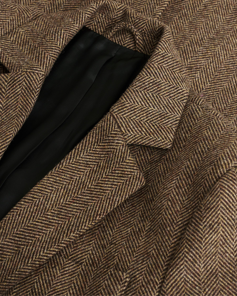 Homme | Pre-owned Blazers | Pre-owned | Palmes Blaze Herringbone Wool Sport Coat Brown 46