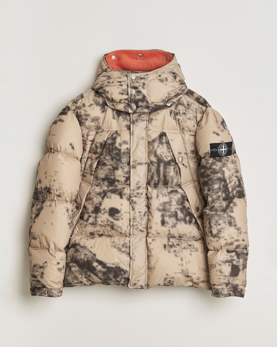 Homme | Pre-owned Manteaux Et Vestes | Pre-owned | Stone Island Thermo Sensitive Camo Down Jacket Dove Grey L