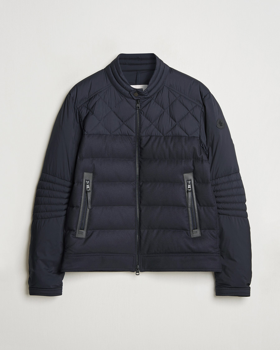 Homme | Pre-owned Manteaux Et Vestes | Pre-owned | Moncler Tuena Biker Jacket Navy 3 - L