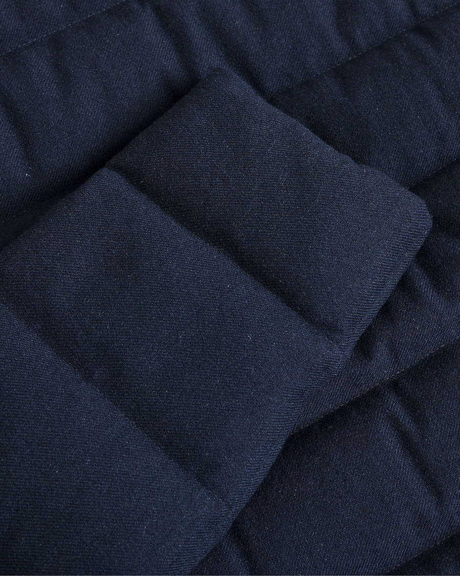 Homme | Herno Cashmere Flannel Down Coat Navy | Pre-owned | Herno Cashmere Flannel Down Coat Navy