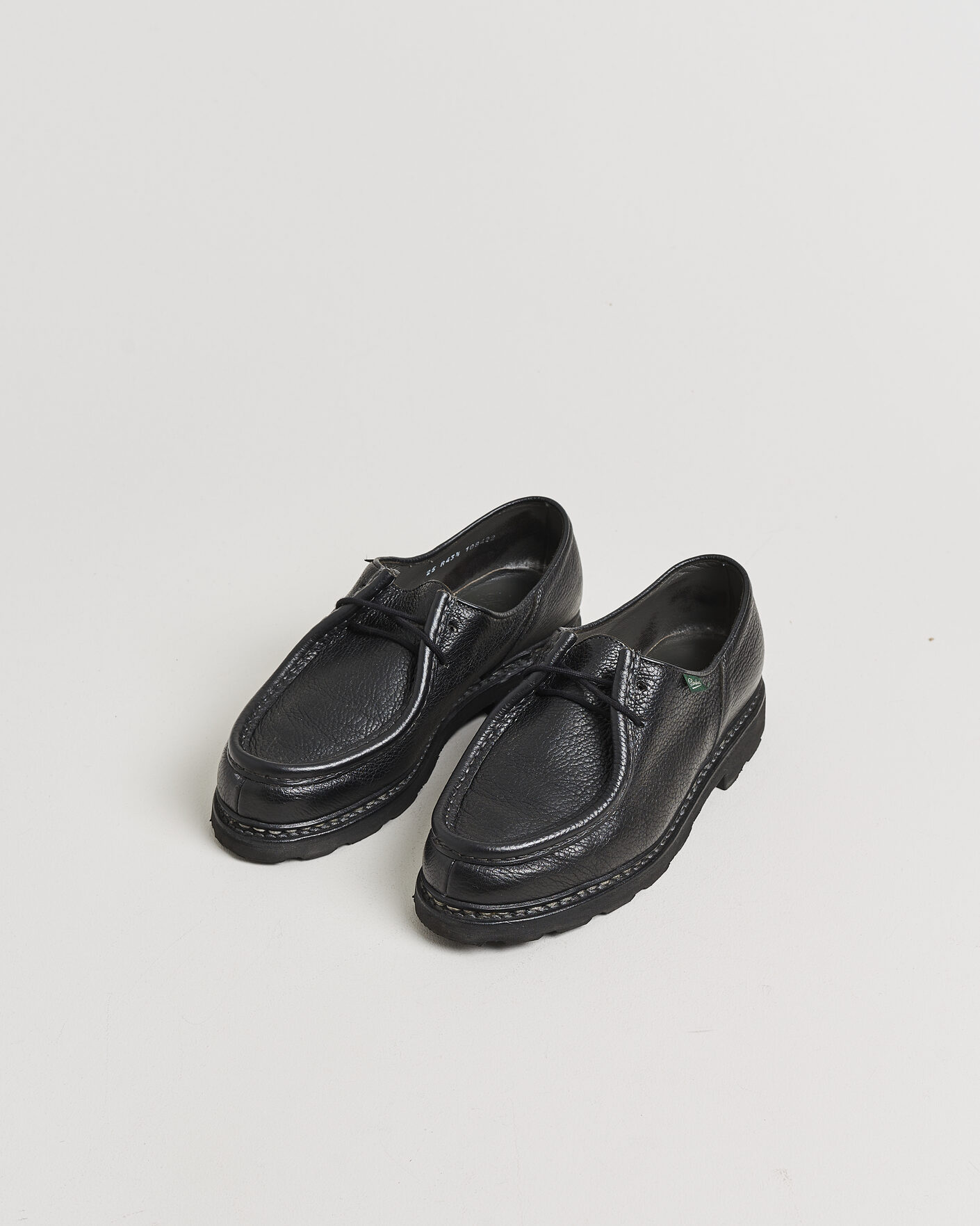 Homme | Pre-owned Chaussures cousues trépointe | Pre-owned | Paraboot Michael Derby Black Deerskin 43,5