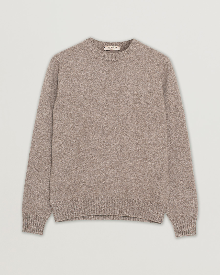 Homme | Pulls Et Tricots | Pre-owned | Fioroni Cashmere Crew Neck Light Brown Melange 46