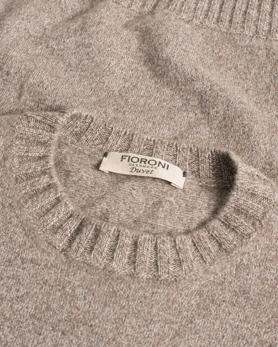 Homme | Pulls Et Tricots | Pre-owned | Fioroni Cashmere Crew Neck Light Brown Melange 46