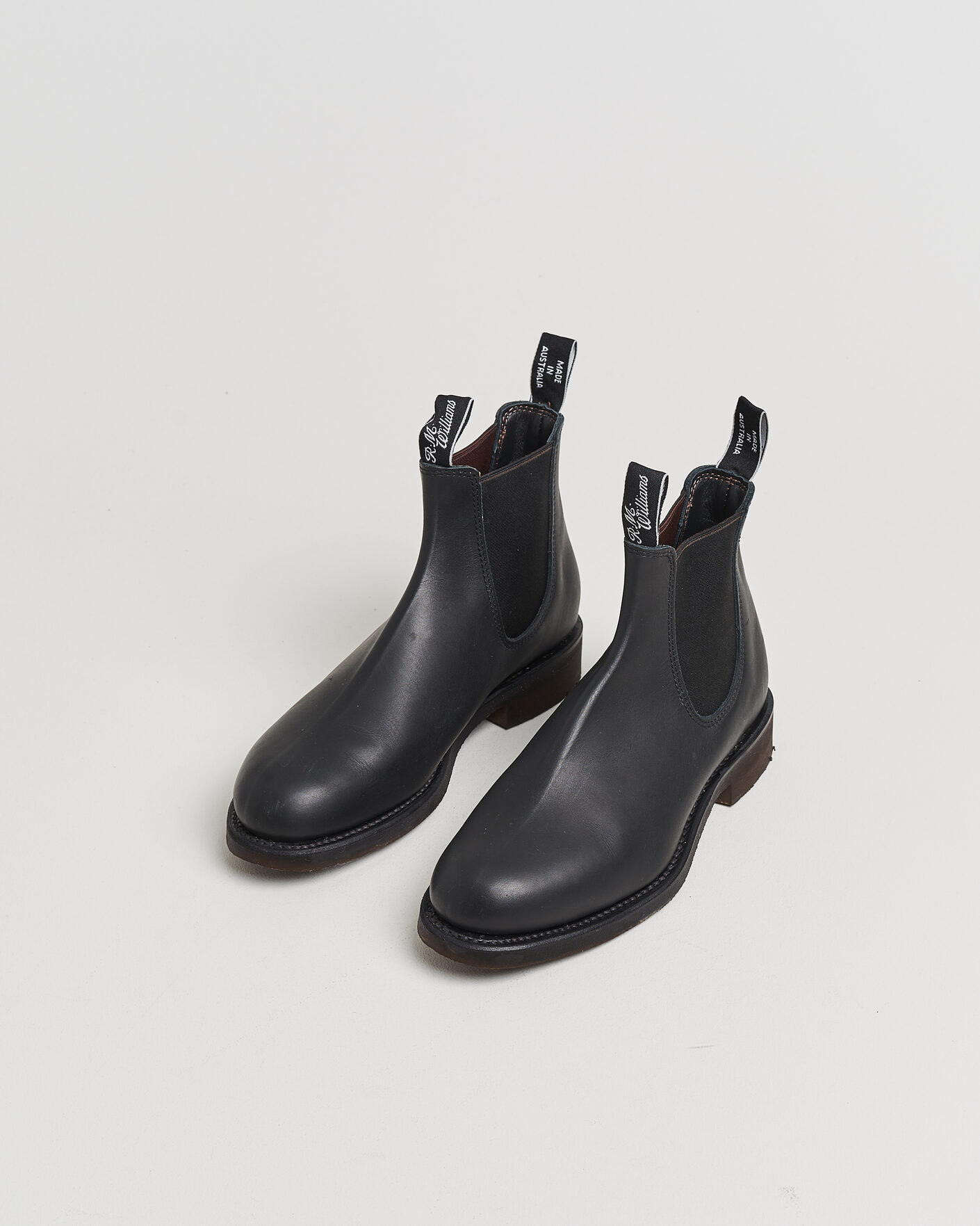 Homme | R.M.Williams Gardener G Boot Greasy Kip Black UK7 - EU41 | Pre-owned | R.M.Williams Gardener G Boot Greasy Kip Black UK7 - EU41