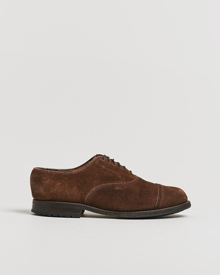 Homme | Pre-owned Chaussures cousues trépointe | Pre-owned | Allen Edmonds Barlow Oxford Dark Brown Suede UK8,5 - EU42