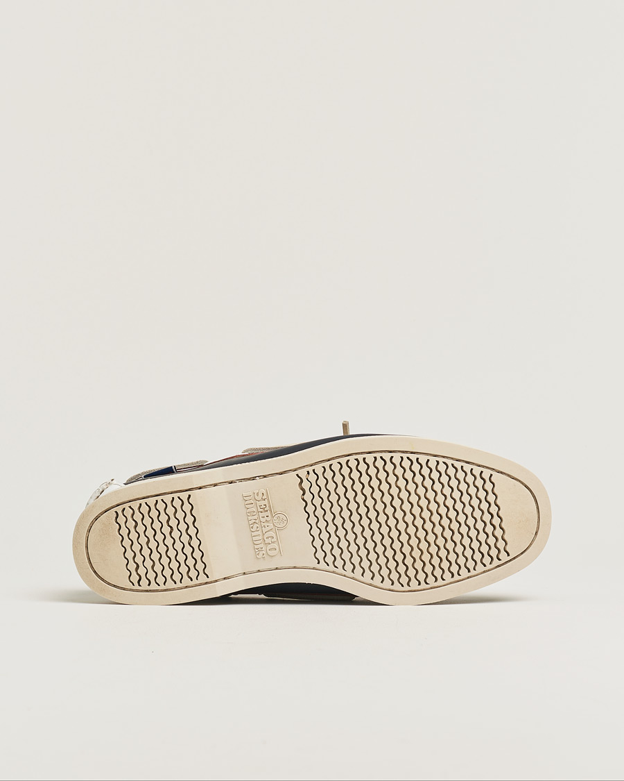 Homme | Sebago Docksides Navy/Red/White US11,5 - EU46 | Pre-owned | Sebago Docksides Navy/Red/White US11,5 - EU46