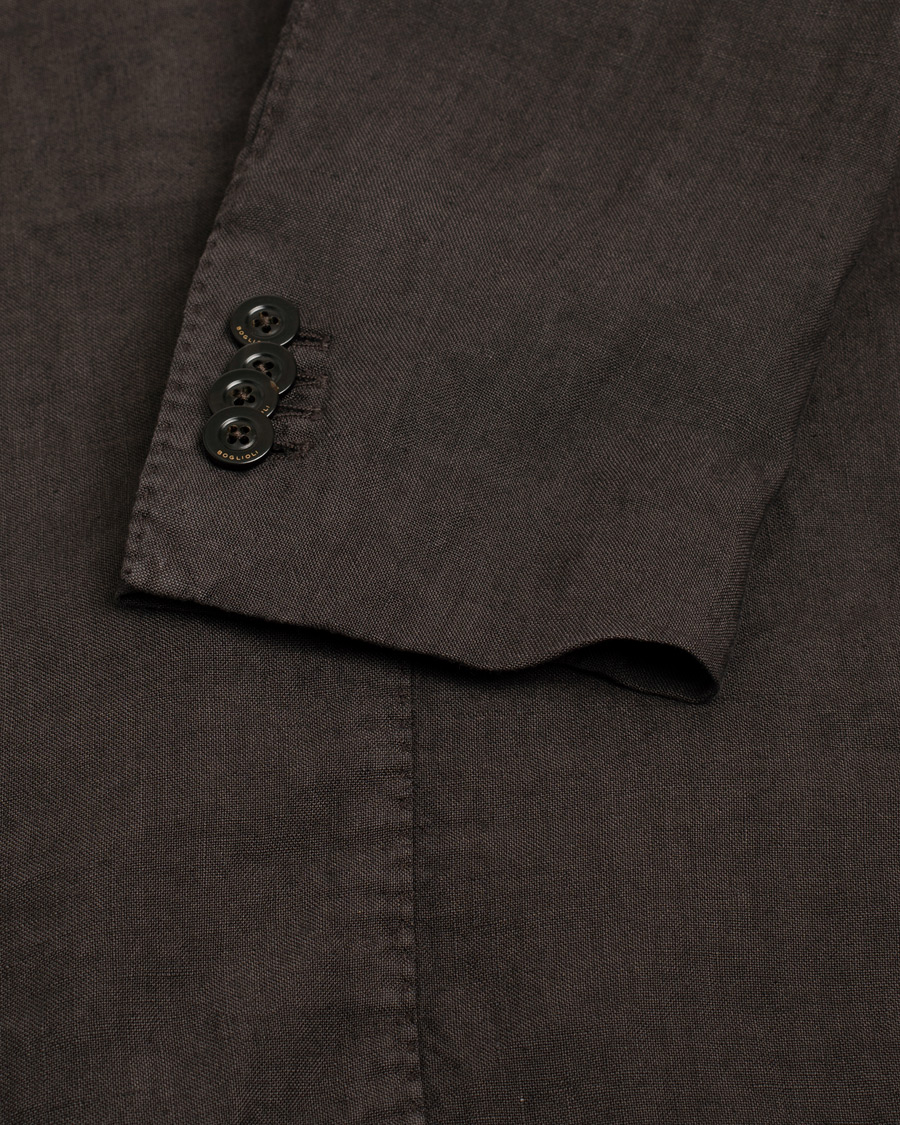 Homme | Blazers | Pre-owned | Boglioli K Jacket Linen Blazer Dark Brown