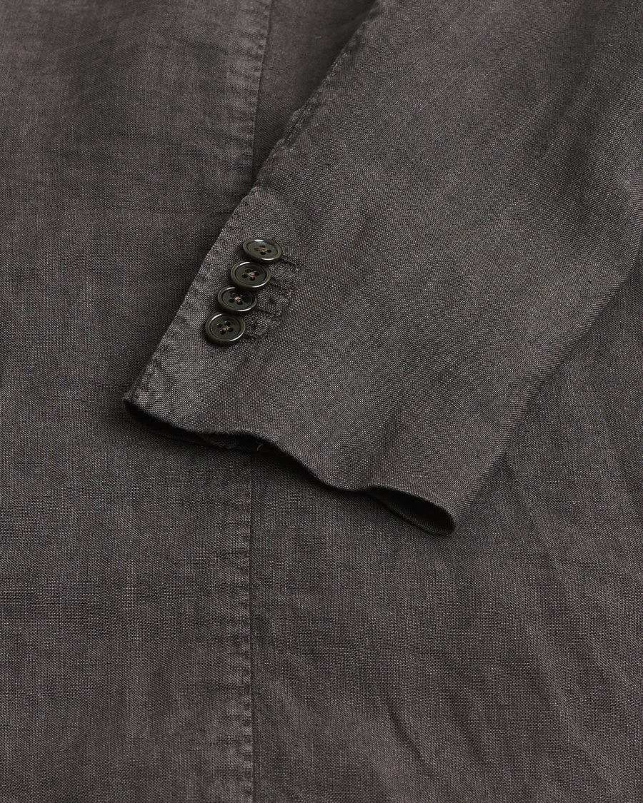 Homme | Pre-owned Blazers | Pre-owned | Boglioli K Jacket Linen Blazer Dark Brown 46