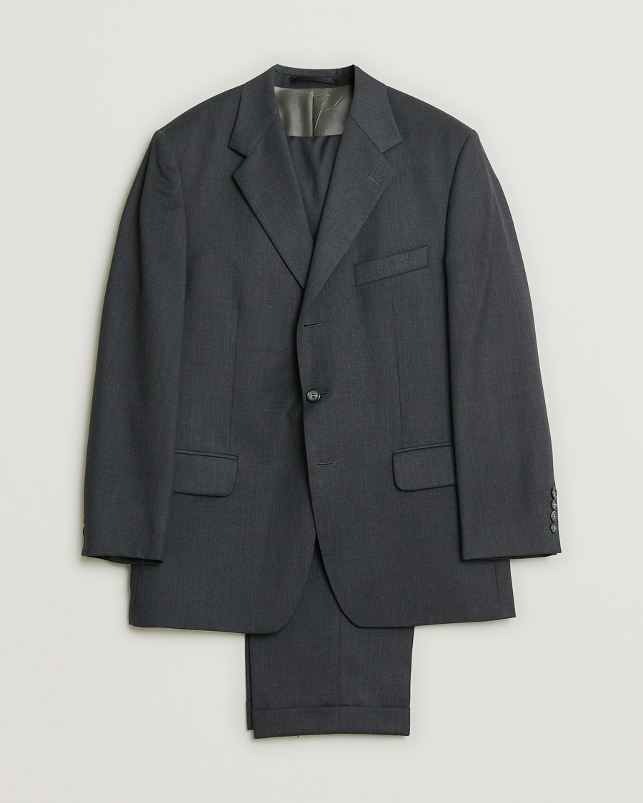 Homme | Oscar Jacobson Vintage Wool Suit Dark Grey 50 | Pre-owned | Oscar Jacobson Vintage Wool Suit Dark Grey 50