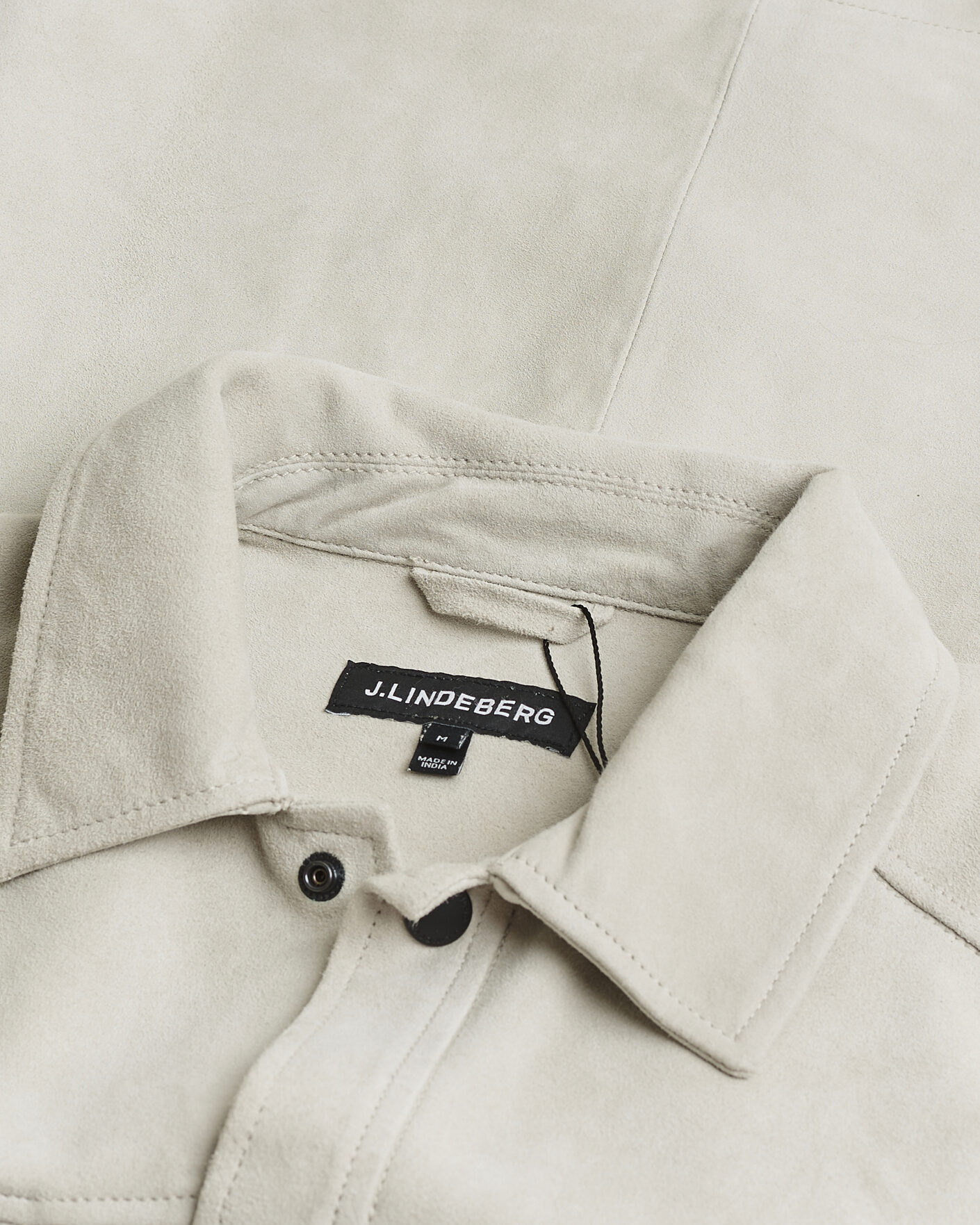 Homme | Pre-owned Chemises | Pre-owned | J.Lindeberg Wilden Suede Overshirt Moonbeam M