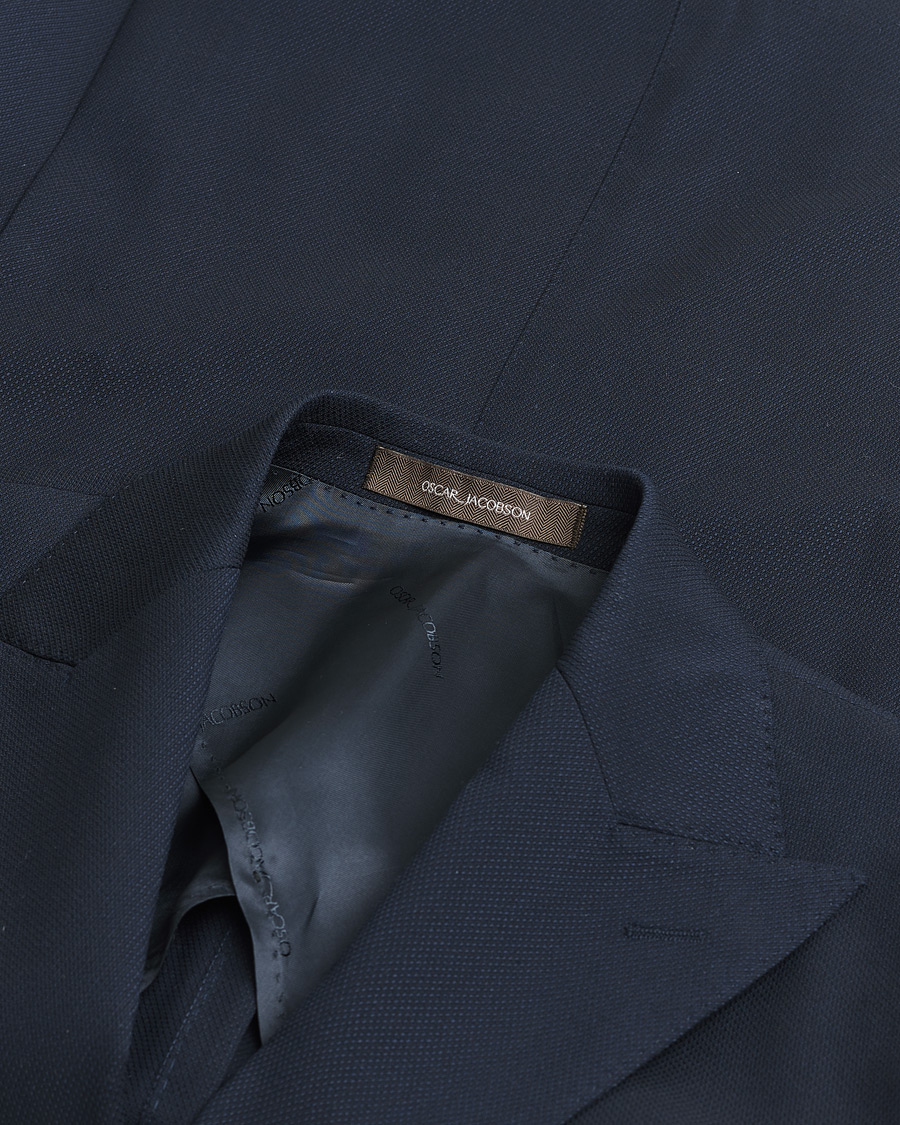 Homme | Pre-owned Blazers | Pre-owned | Oscar Jacobson Farris Patch Blazer Navy 48