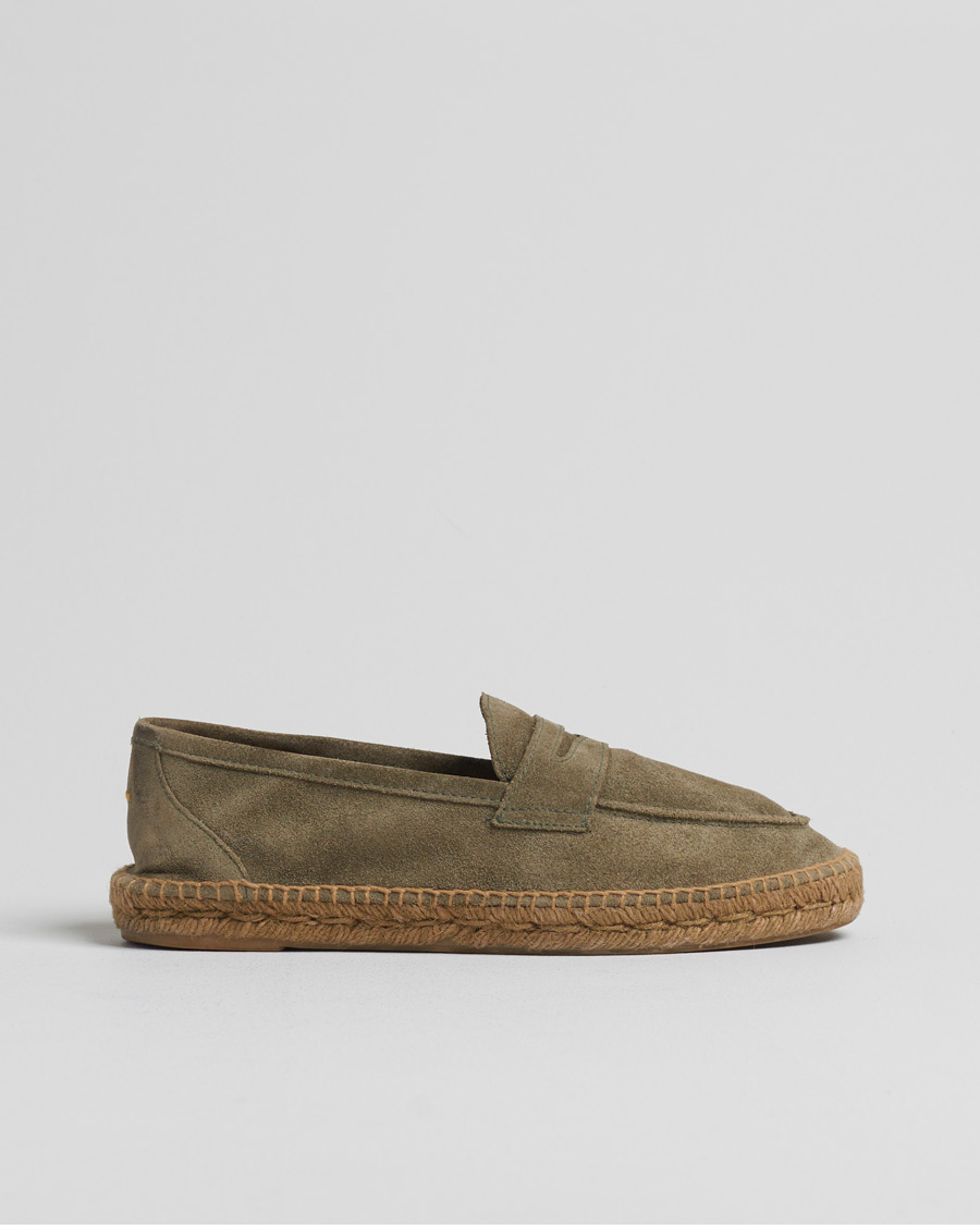 Homme | Pre-owned Chaussures | Pre-owned | Castañer Nacho Casual Suede Loafers Verde Bosque