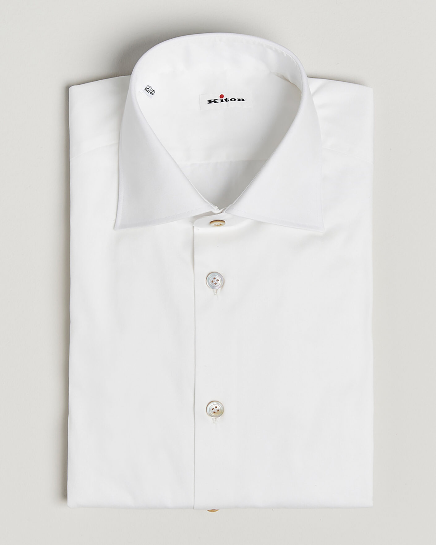 Homme | Pre-owned Chemises | Pre-owned | Kiton Slim Fit Dress Shirt White 38 - S