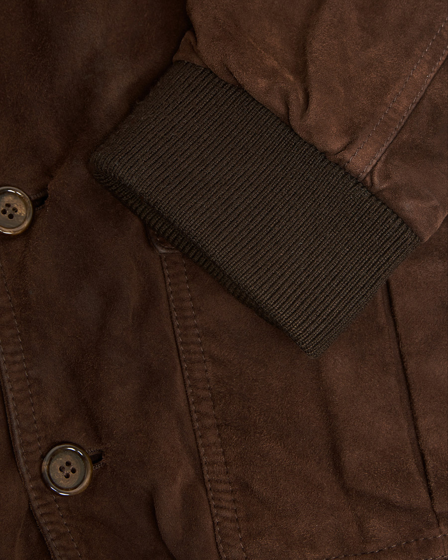 Homme | Pre-owned Manteaux Et Vestes | Pre-owned | Valstar Valstarino Suede Jacket Dark Brown 54