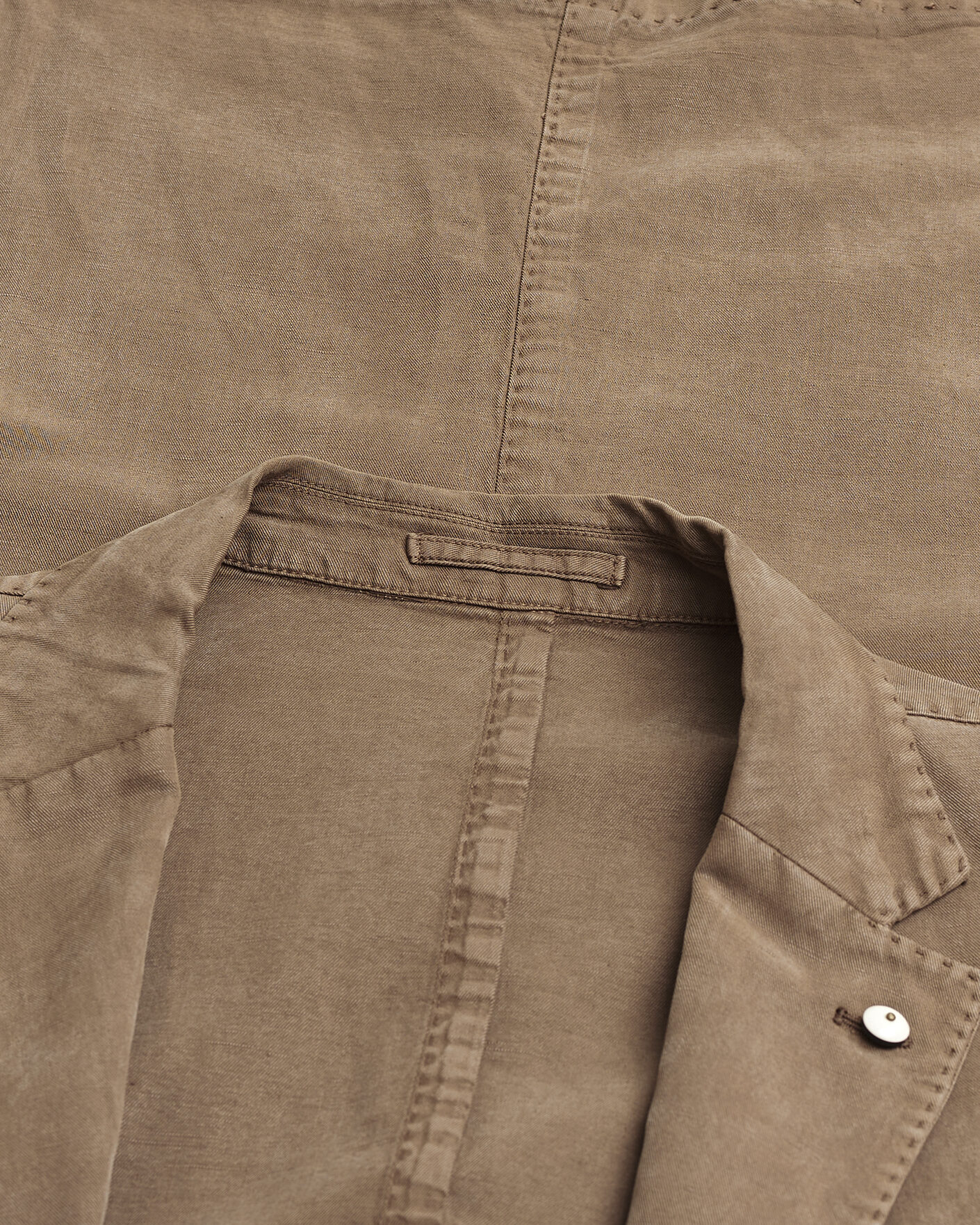Homme | Pre-owned Blazers | Pre-owned | L.B.M. 1911 Jack Regular Fit Cotton Blend Blazer Taupe 54