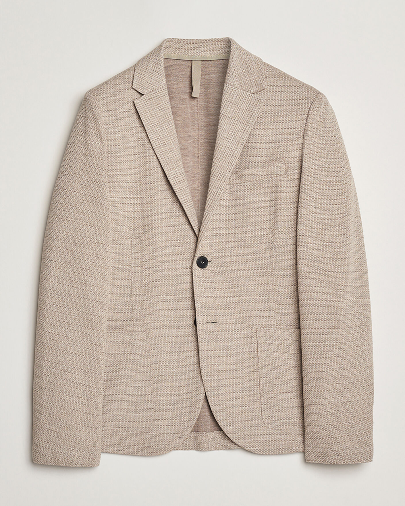 Homme | Pre-owned Blazers | Pre-owned | Harris Wharf London Loro Piana Hopsack Wool/Silk/Linen Blazer Oat 50