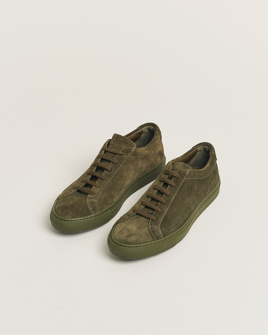 Homme | Pre-owned Chaussures | Pre-owned | Common Projects Original Achilles Suede Sneaker Army Green 40