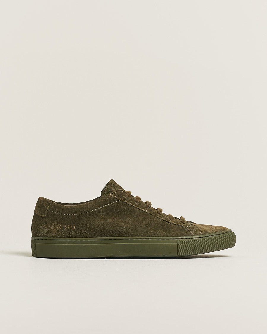 Homme | Pre-owned Chaussures | Pre-owned | Common Projects Original Achilles Suede Sneaker Army Green 40