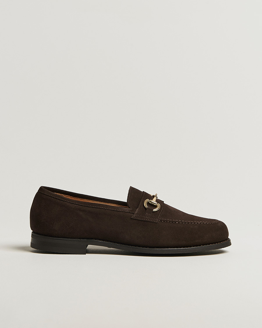 Homme | Pre-owned Chaussures cousues trépointe | Pre-owned | Myrqvist Karlberg Loafer Dark Brown Suede UK8,5 - EU42,5