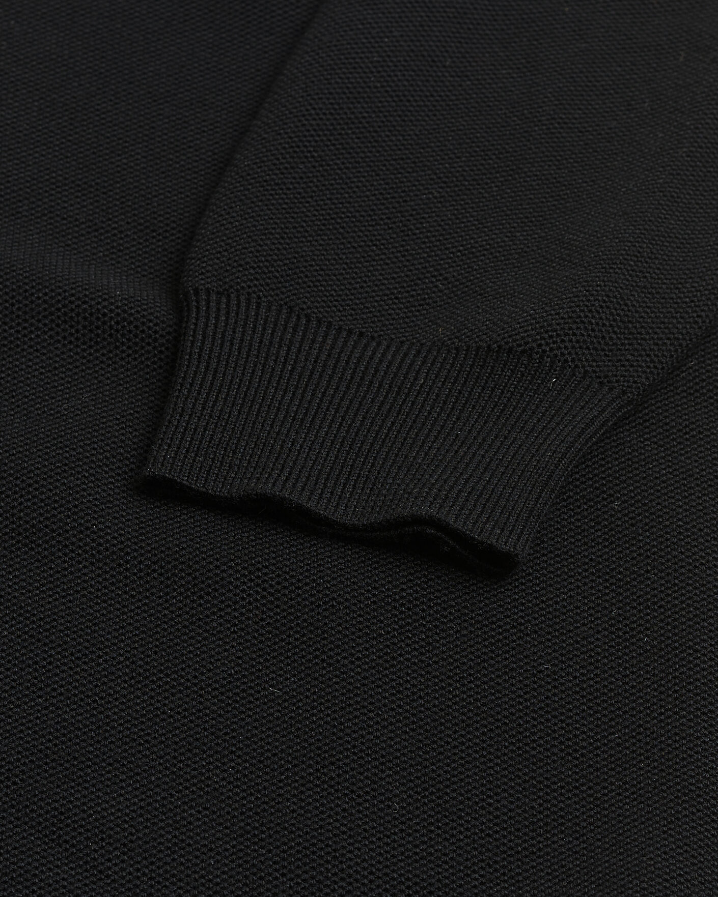 Homme | Pre-owned Pulls Et Tricots | Pre-owned | Ralph Lauren Purple Label Wool Pique Half Zip Polo Black L