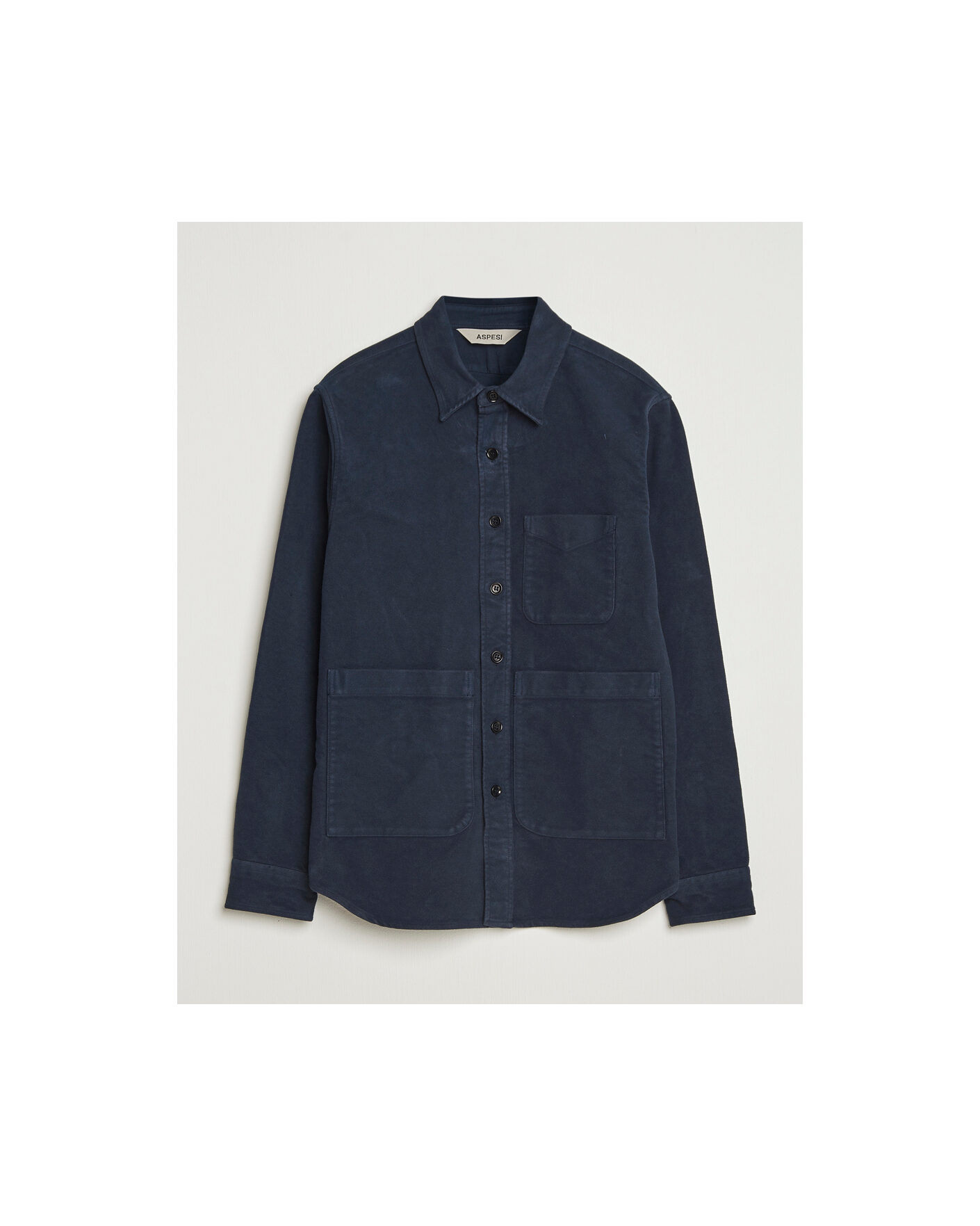 Homme | Pre-owned Chemises | Pre-owned | Aspesi Moleskine Utility Shirt Navy XL