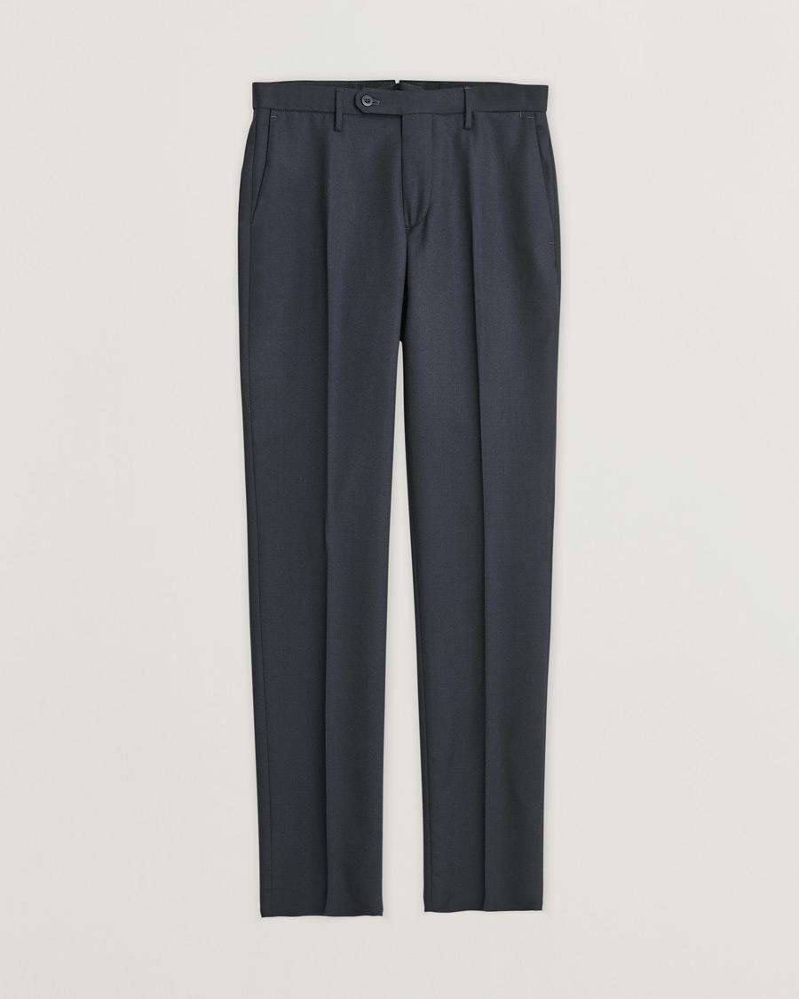 Homme | Pre-owned Pantalons | Pre-owned | Slowear Tekno Sartorial Flannel Trousers Navy 44