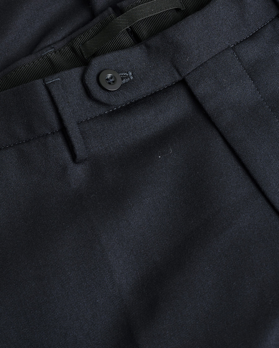 Homme | Pre-owned Pantalons | Pre-owned | Slowear Tekno Sartorial Flannel Trousers Navy 44
