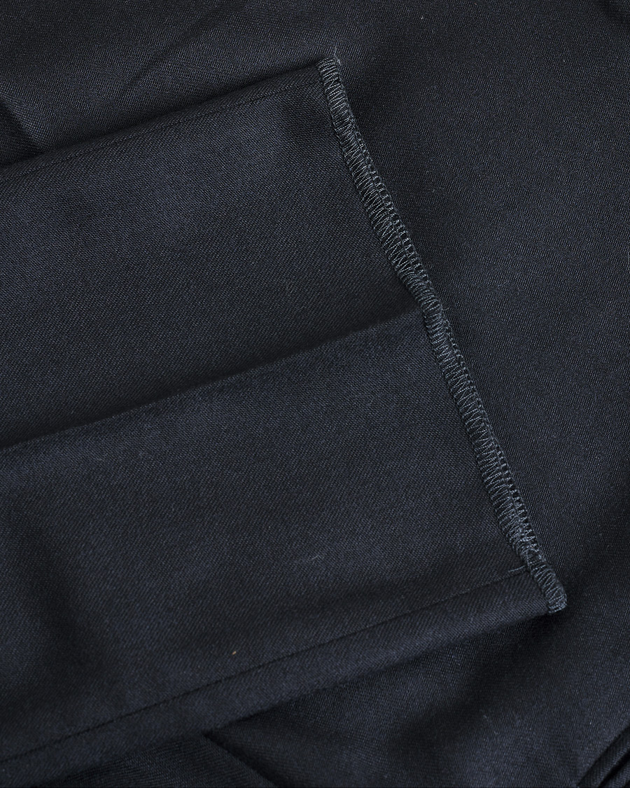 Homme | Pre-owned Pantalons | Pre-owned | Slowear Tekno Sartorial Flannel Trousers Navy 44