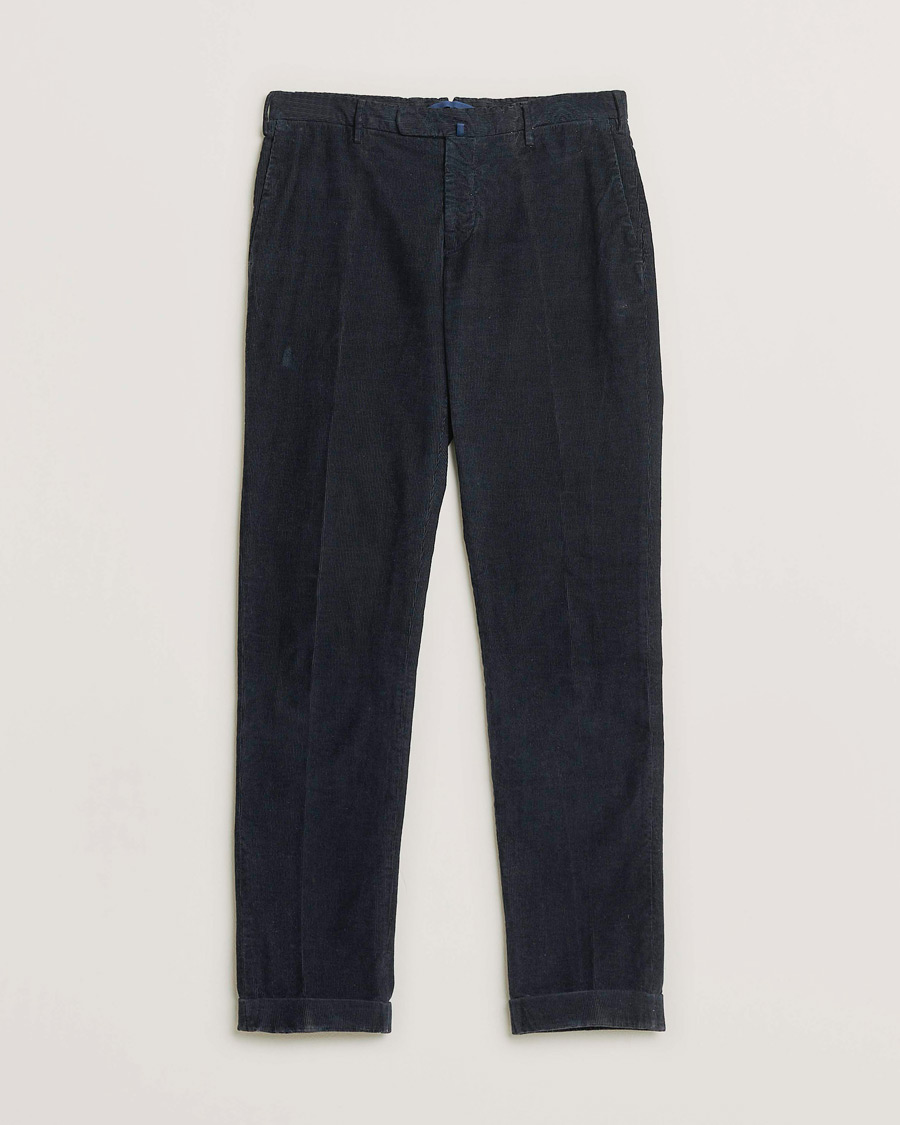 Homme | Pre-owned Pantalons | Pre-owned | Incotex Slim Fit Garment Dyed Corduroy Trousers Navy 48