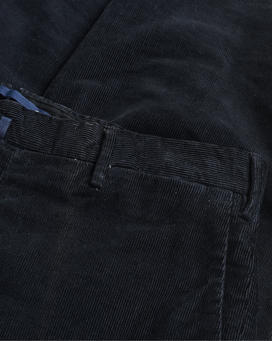 Homme | Pre-owned Pantalons | Pre-owned | Incotex Slim Fit Garment Dyed Corduroy Trousers Navy 48
