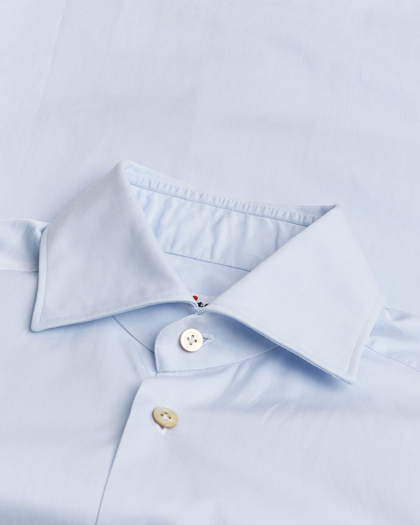 Homme | Pre-owned Chemises | Pre-owned | Kiton Cotton Dress Shirt Light Blue 38 - S