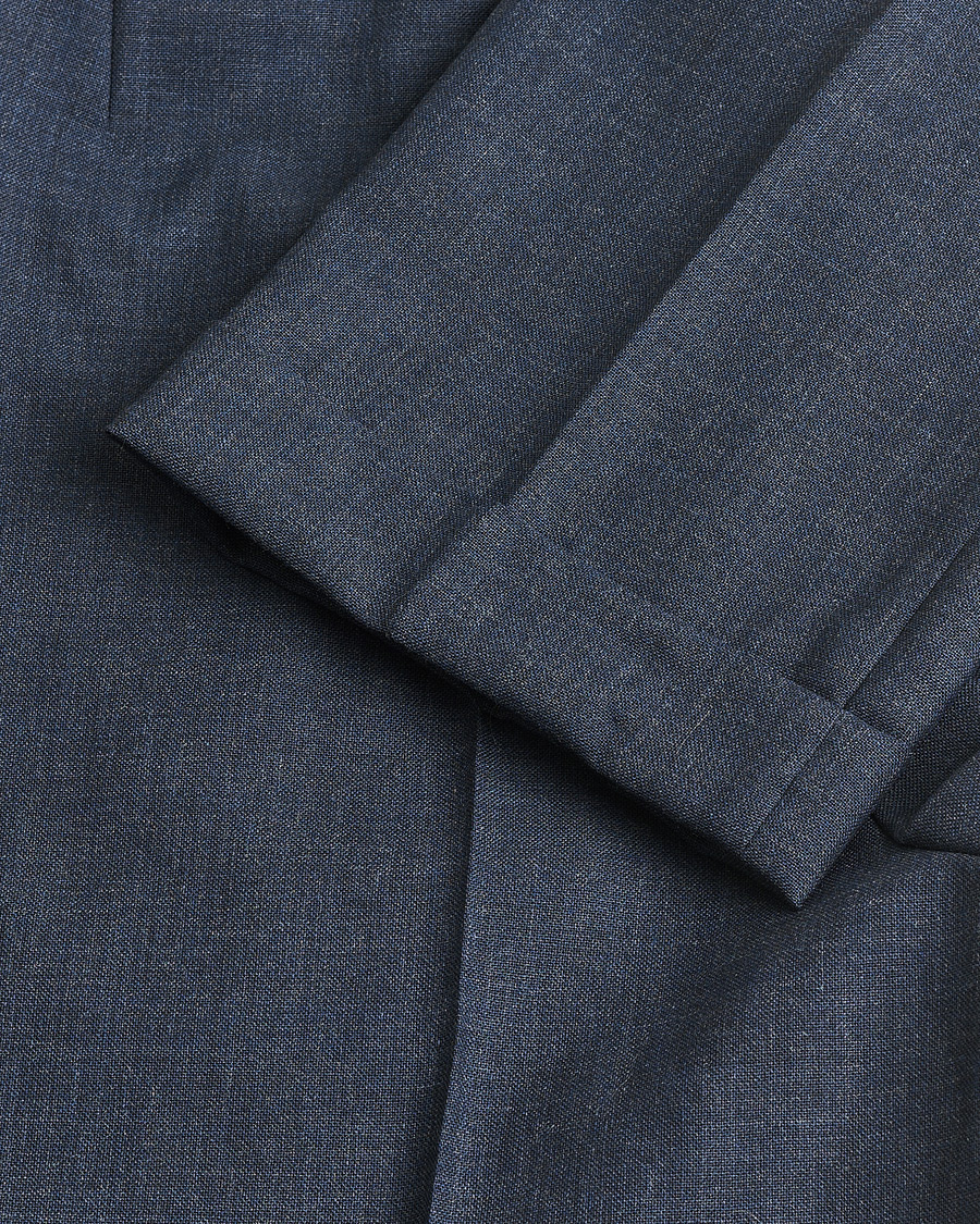 Homme | Pre-owned Pantalons | Pre-owned | Berg&Berg High Waisted Double Pleated Wool Trousers Blue 52