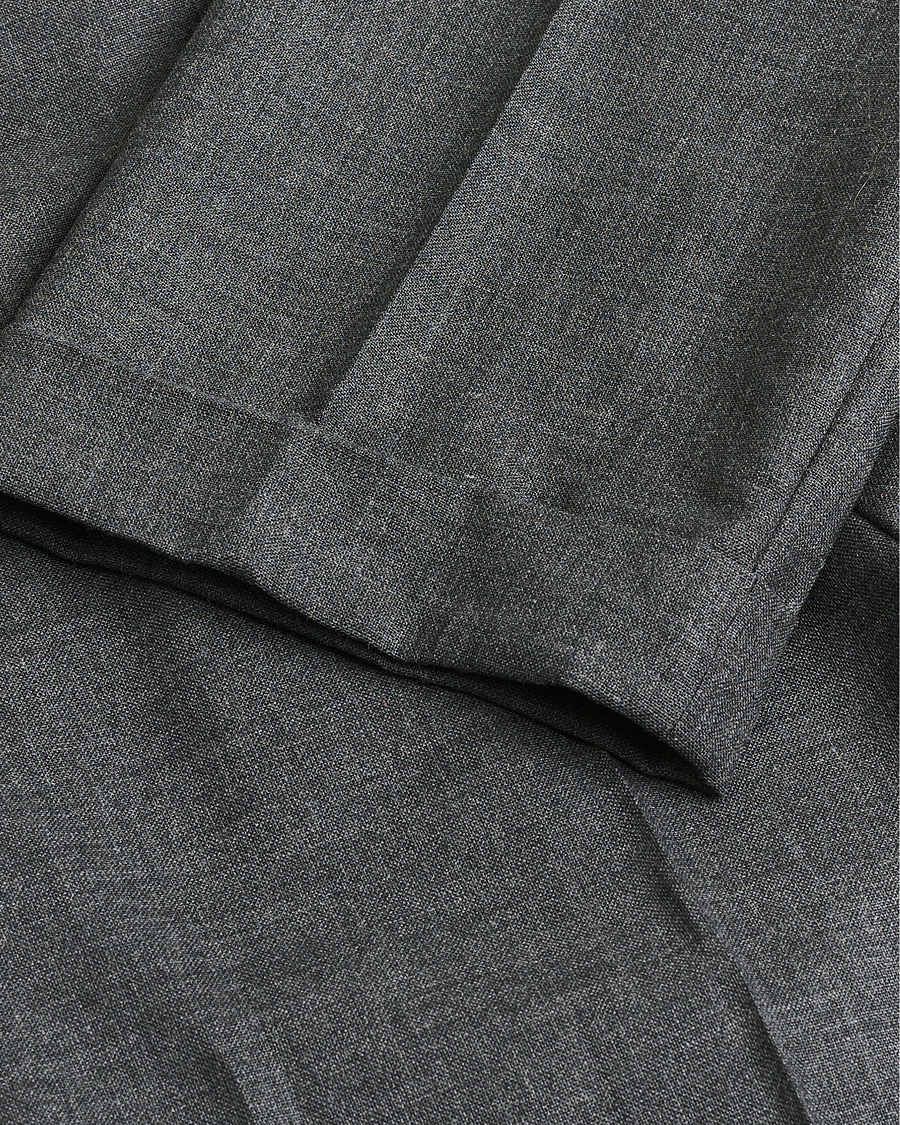Homme | Pre-owned Pantalons | Pre-owned | Berg&Berg High Waisted Double Pleated Wool Trousers Dark Grey 52
