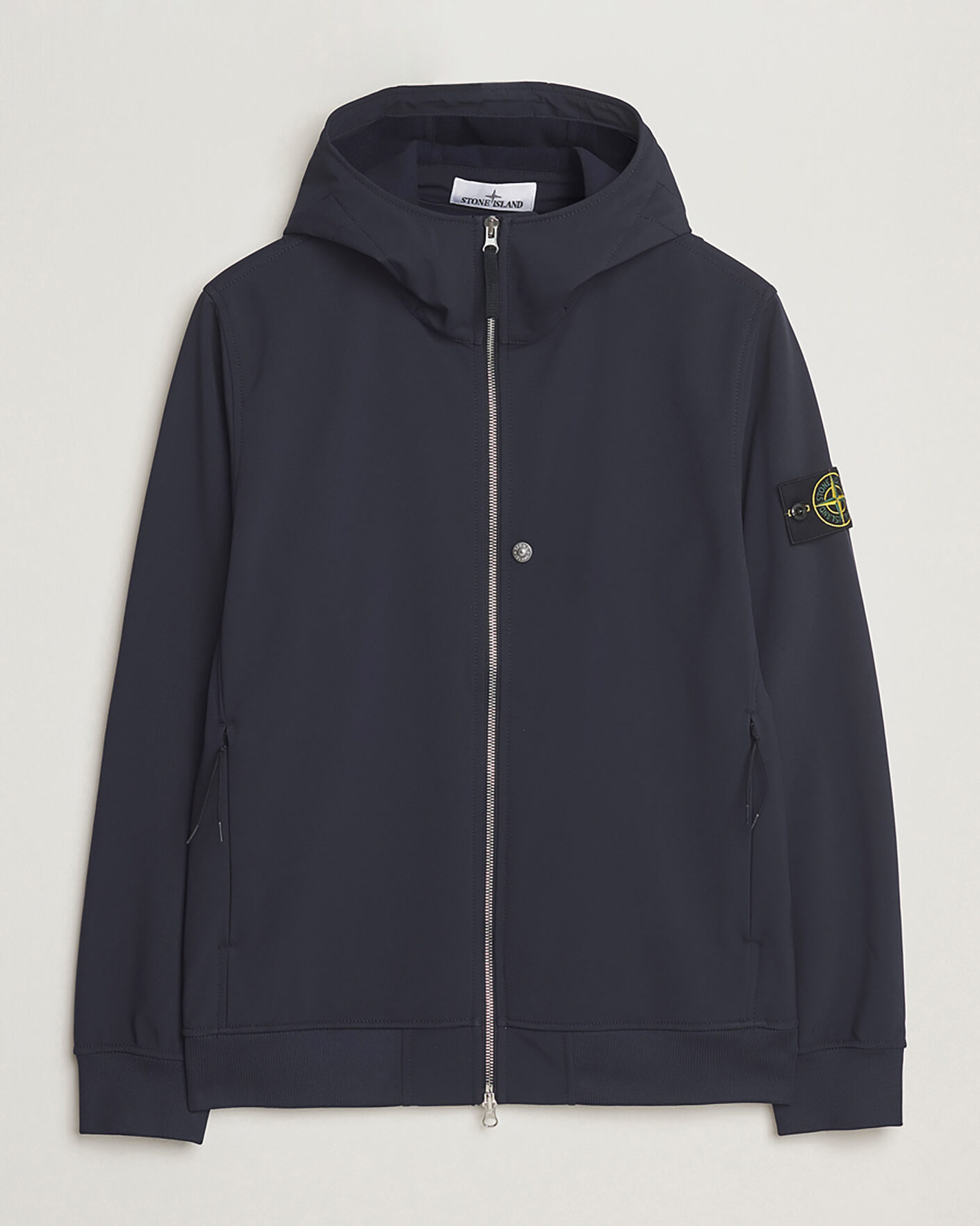 Homme | Pre-owned Manteaux Et Vestes | Pre-owned | Stone Island Soft Shell Re-Dyed Lined Hood Jacket Navy L