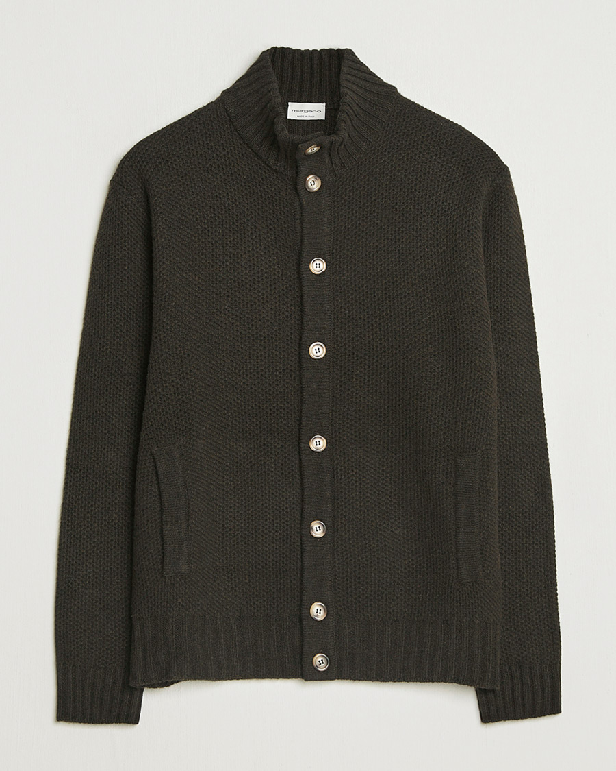 Homme | Pre-owned Pulls Et Tricots | Pre-owned | Morgano Heavy Knitted Wool/Cashmere Cardigan Dark Brown M