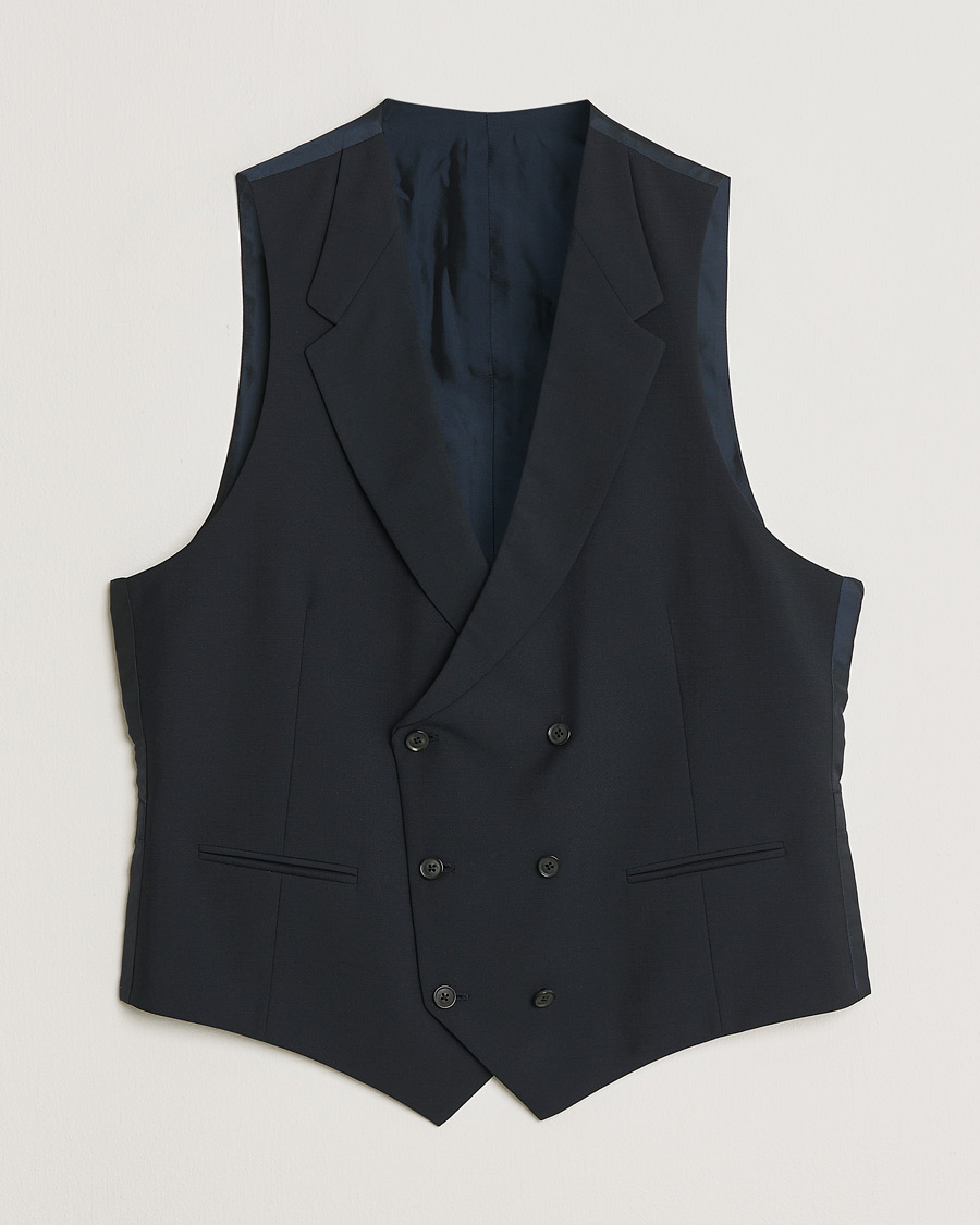 Homme | Caruso Mohair Blend Aida 3-Piece Suit Navy 50 | Pre-owned | Caruso Mohair Blend Aida 3-Piece Suit Navy 50