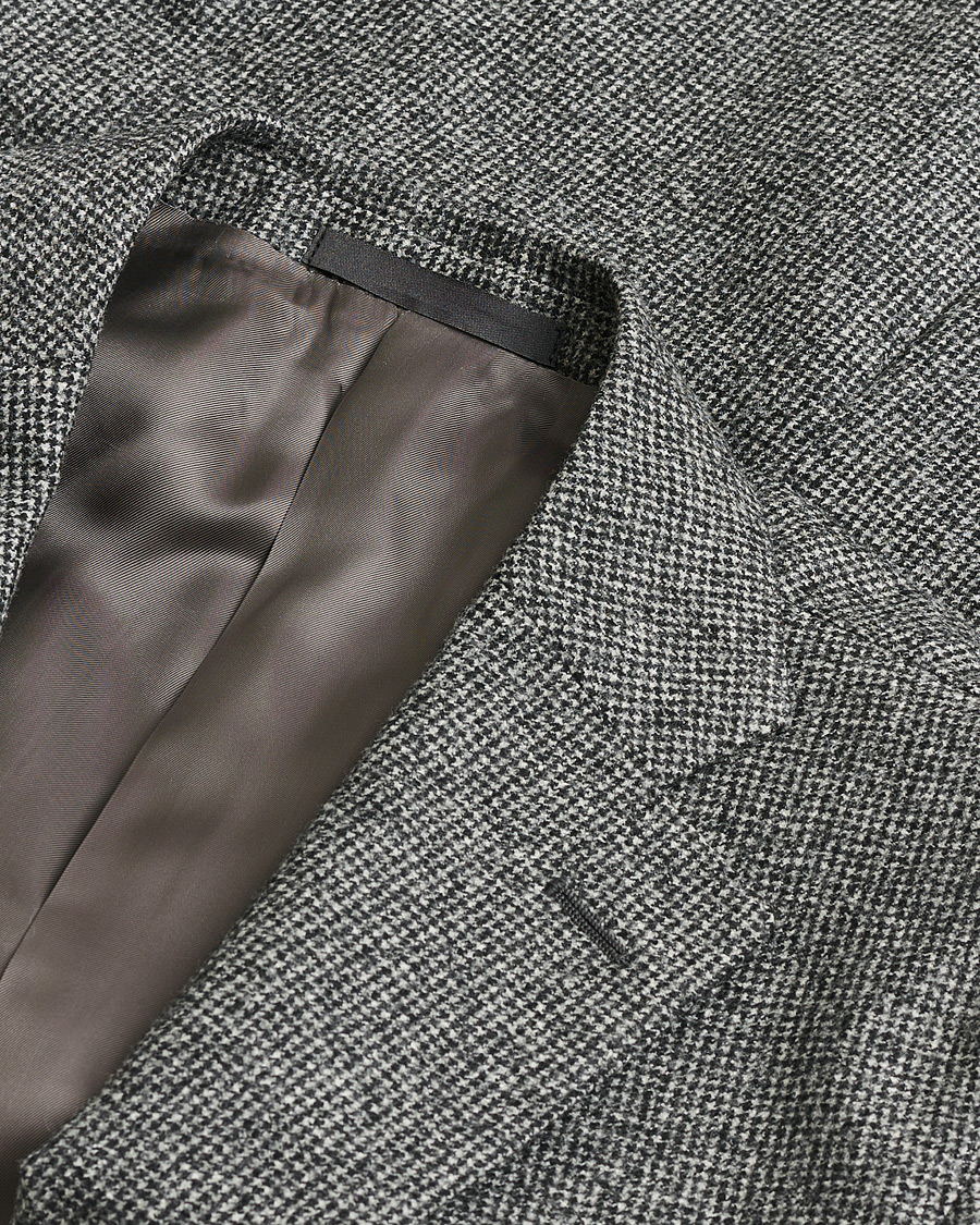 Homme | Pre-owned Costumes | Pre-owned | Caruso Houndstooth Wool Suit Grey 50