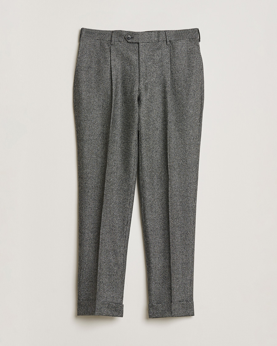 Homme | Pre-owned Costumes | Pre-owned | Caruso Houndstooth Wool Suit Grey 50