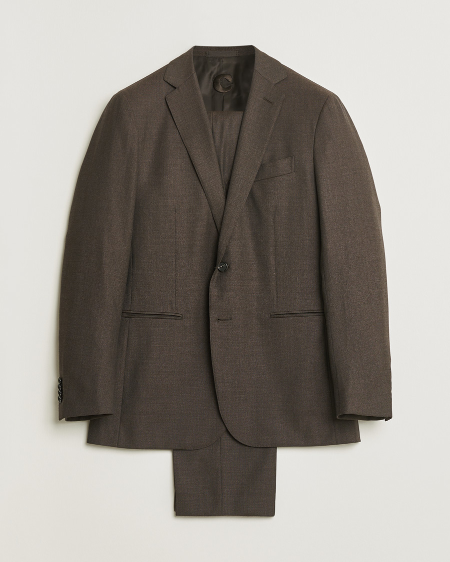Homme | Pre-owned Costumes | Pre-owned | Caruso Wool & Cashmere Suit Brown 48