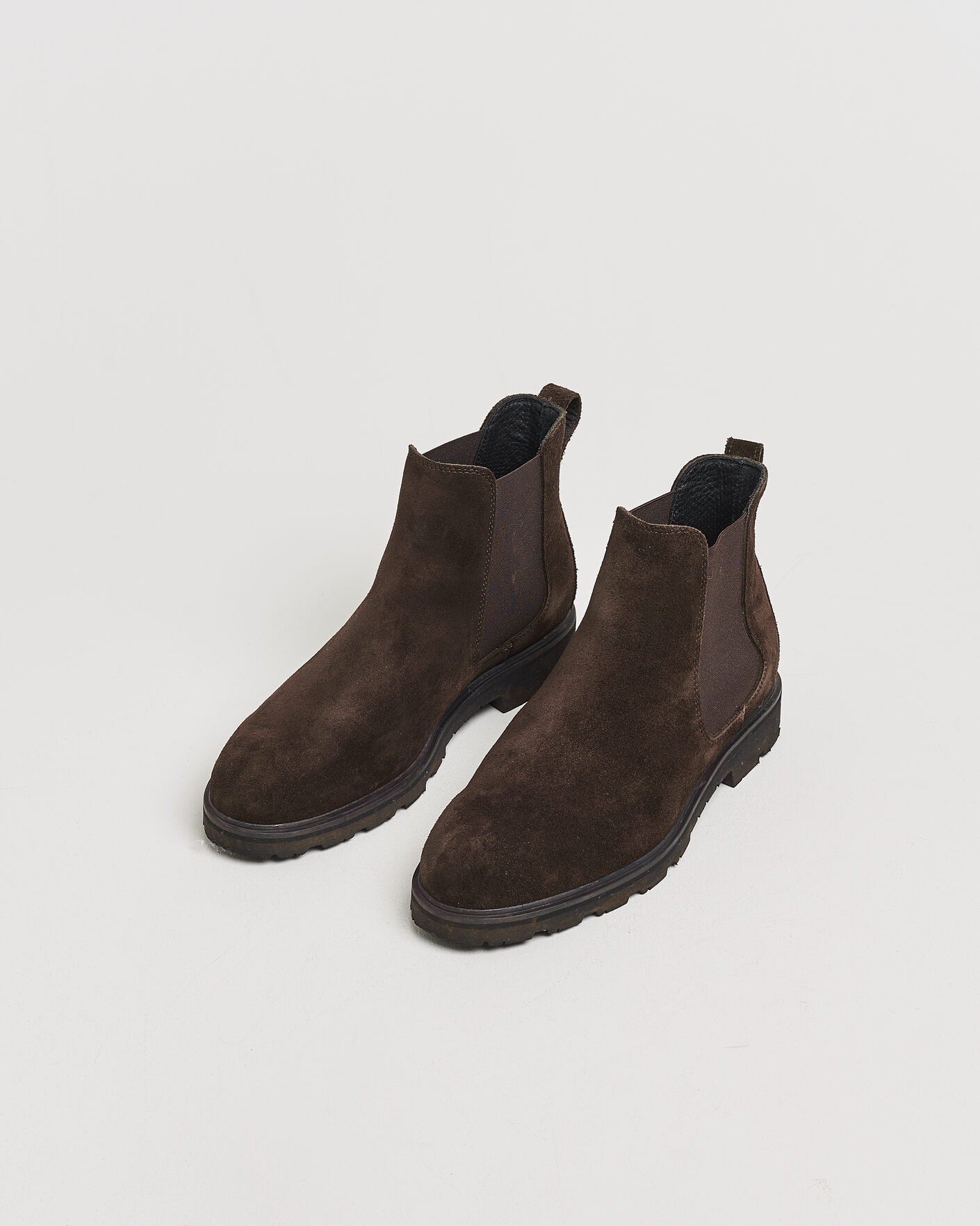 Homme | Pre-owned Chaussures | Pre-owned | UBR Thunder Chelsea Suede Boot Dark Brown 43