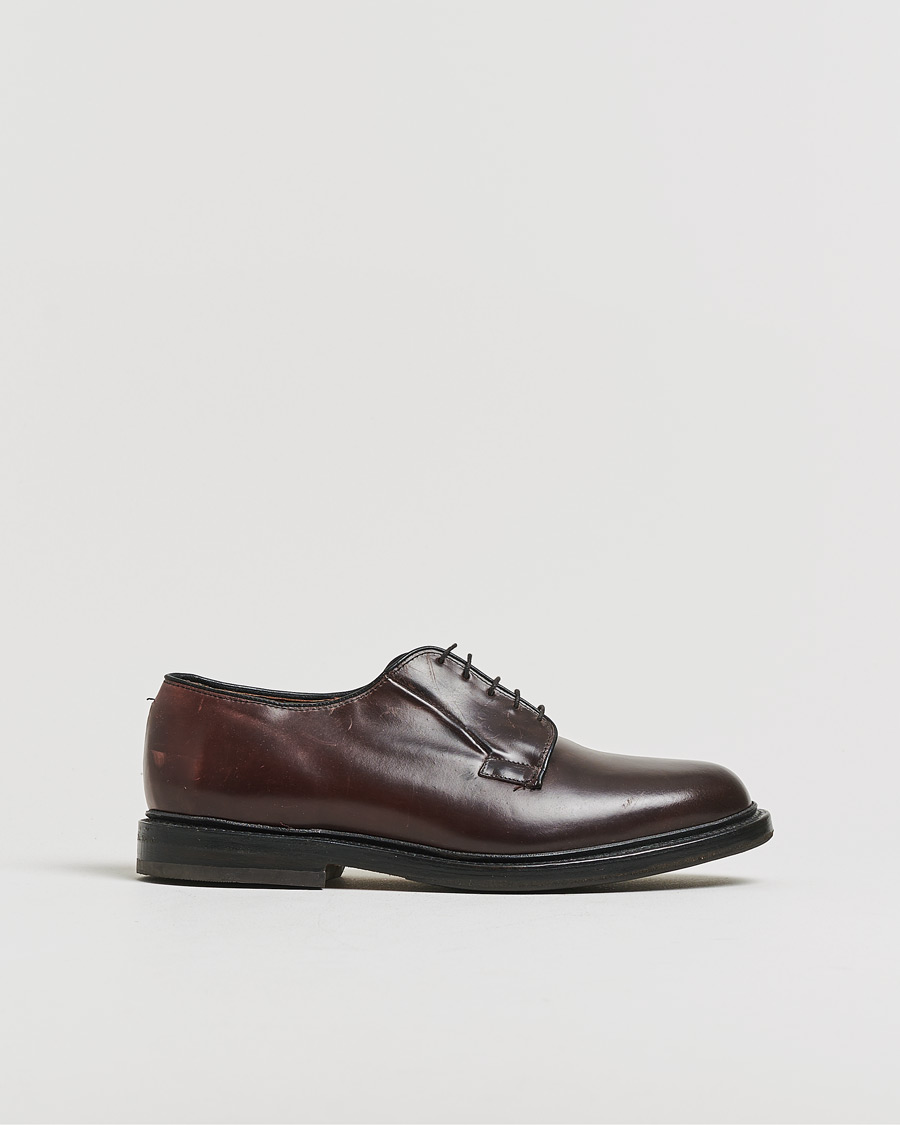 Homme | Allen Edmonds Leeds Shell Cordovan Derby Burgundy US8,5 - EU42 | Pre-owned | Allen Edmonds Leeds Shell Cordovan Derby Burgundy US8,5 - EU42