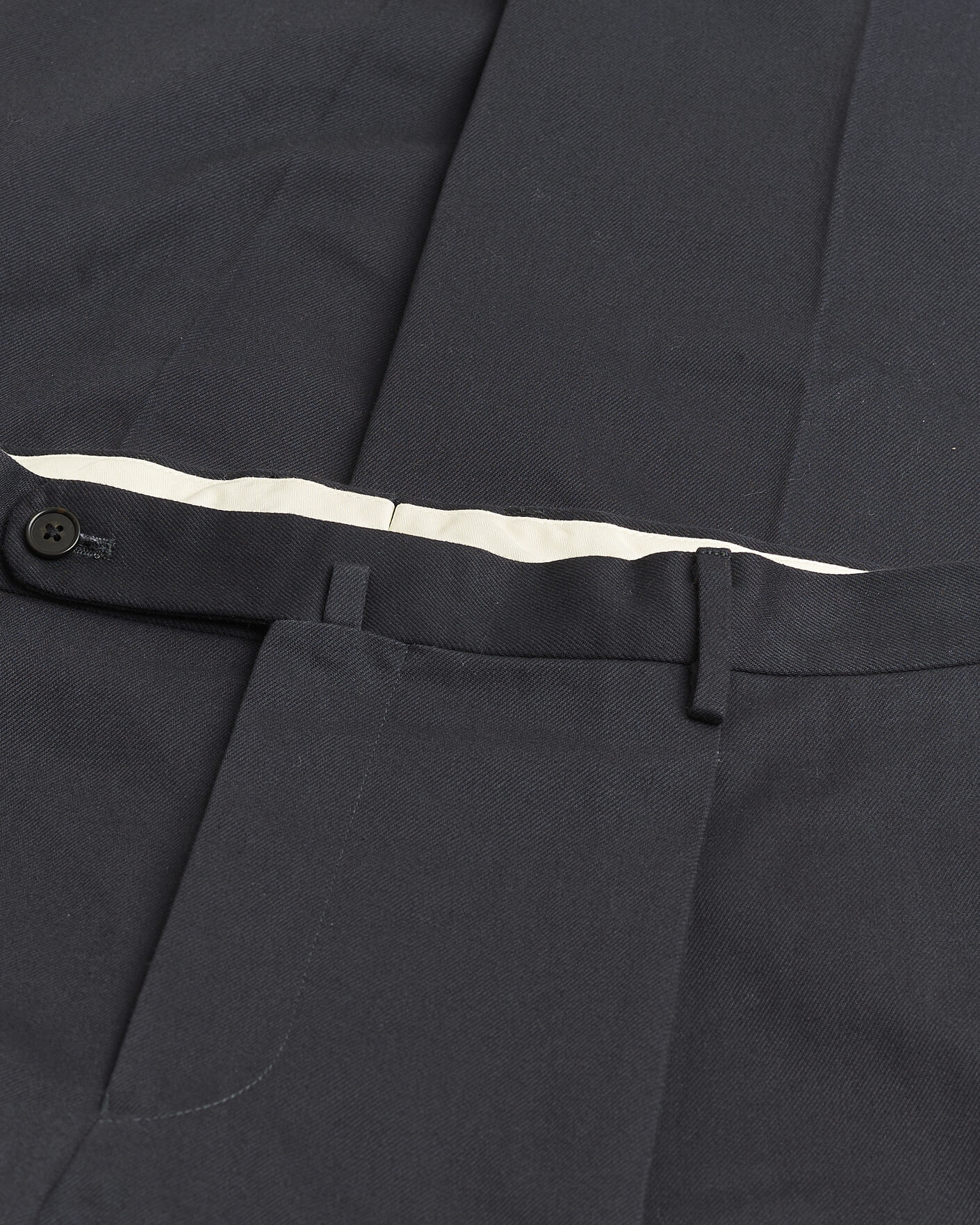 Homme | Pre-owned Pantalons | Pre-owned | Rubato High Waist Cotton Chino Navy 52