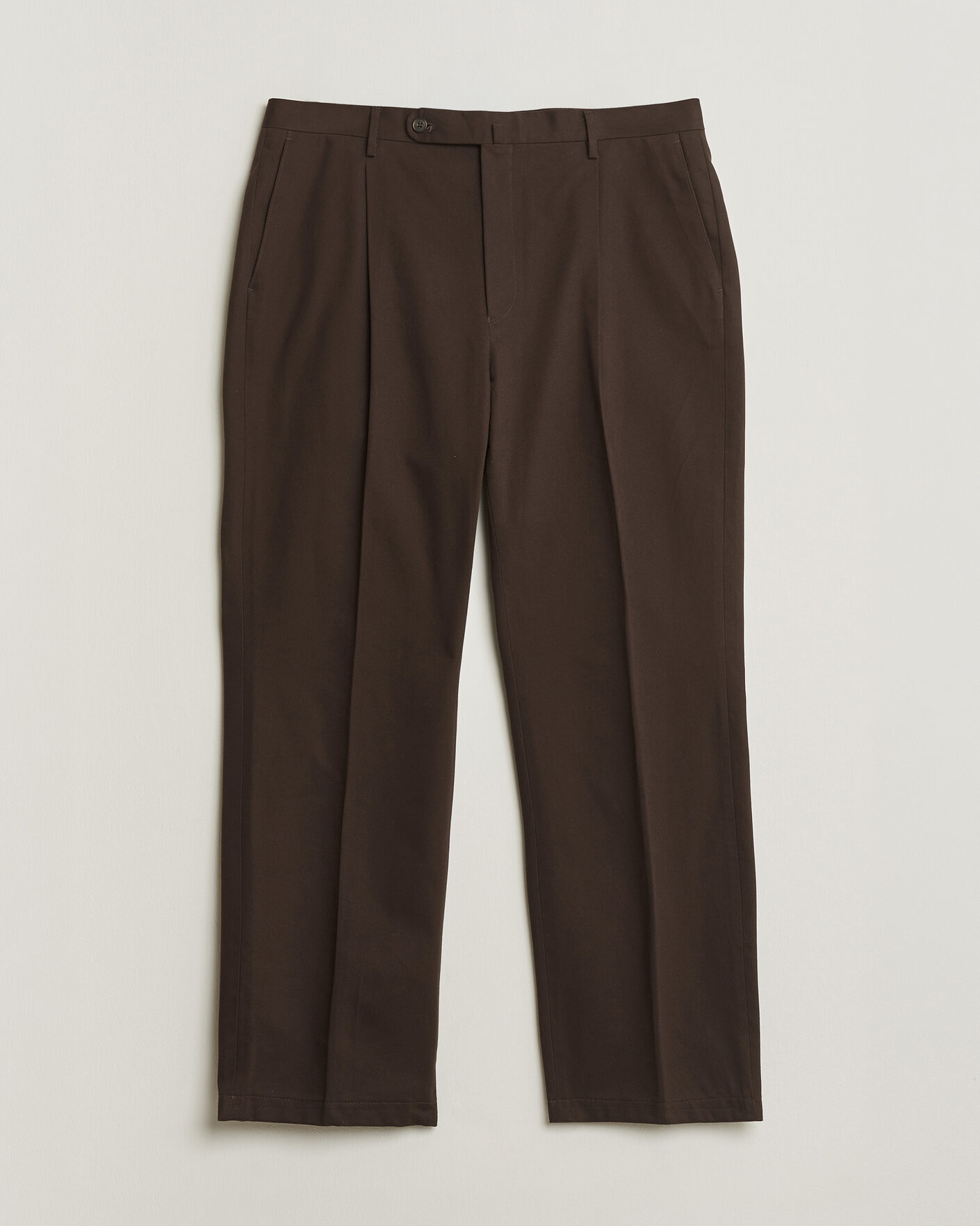 Homme | Rubato High Waist Cotton Chino Brown 52 | Pre-owned | Rubato High Waist Cotton Chino Brown 52