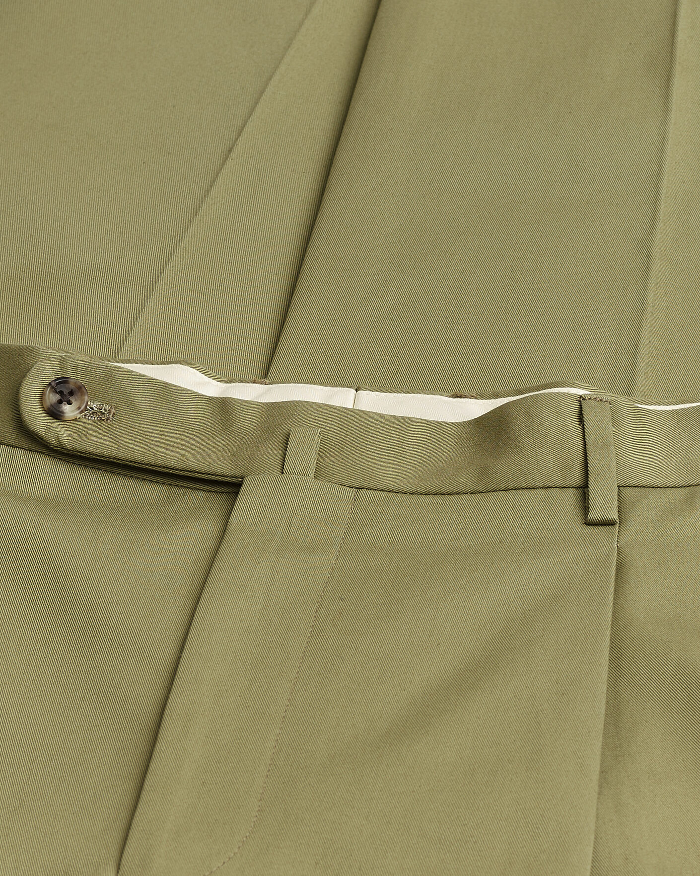 Homme | Pre-owned Pantalons | Pre-owned | Rubato High Waist Cotton Chino Green 52