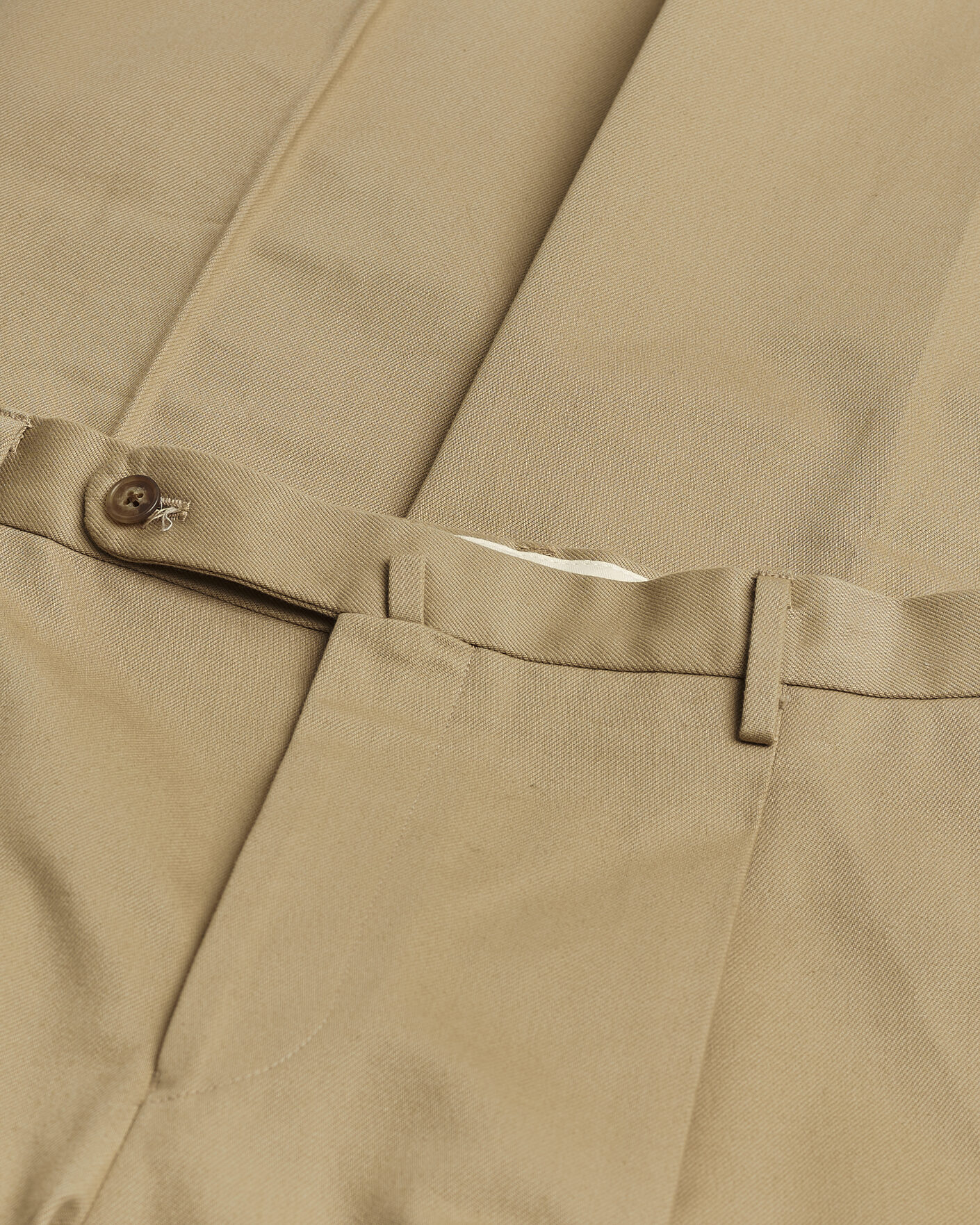 Homme | Pre-owned Pantalons | Pre-owned | Rubato High Waist Cotton Chino Beige 52