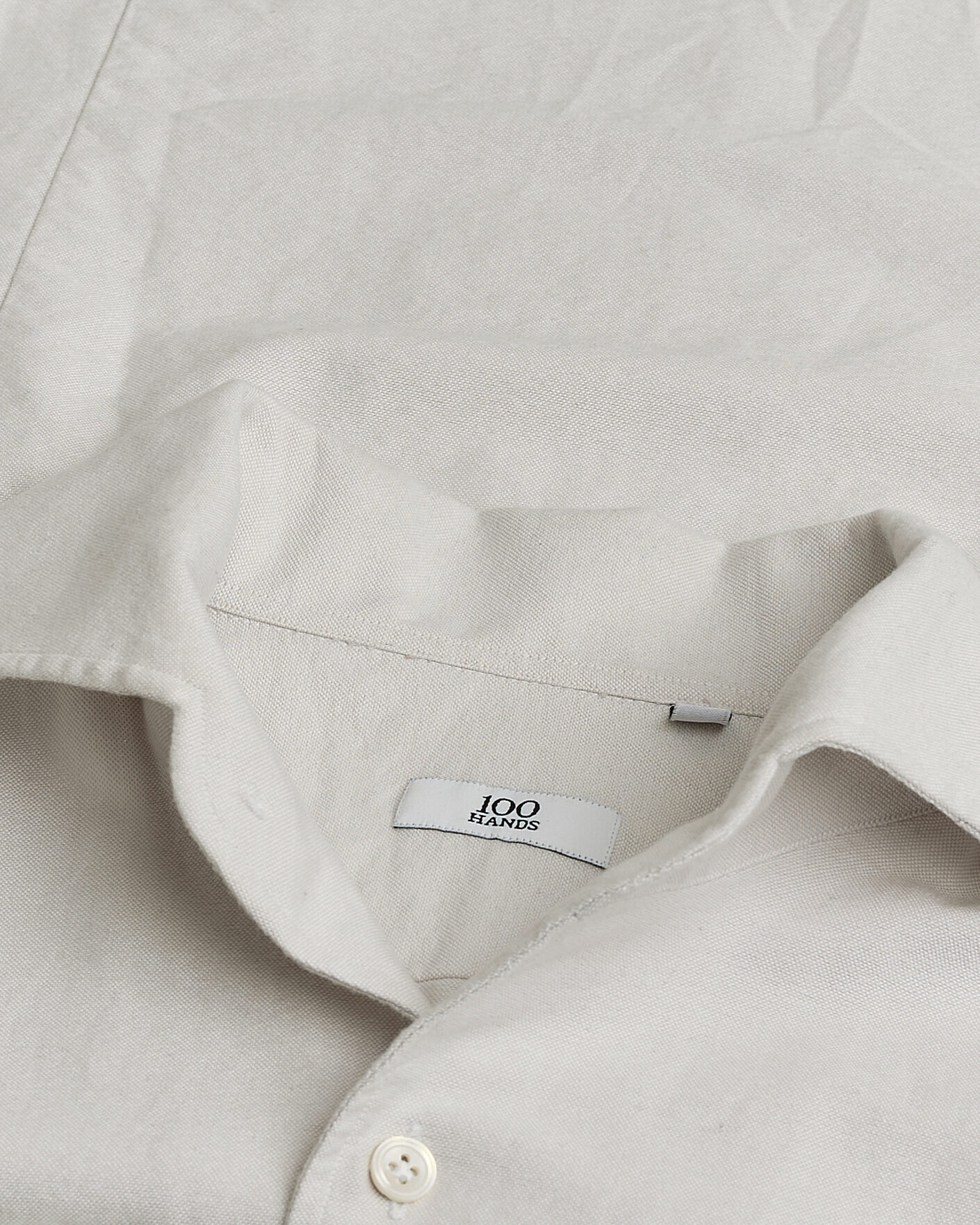 Homme | Pre-owned Chemises | Pre-owned | 100Hands Washed Oxford Shirt Grey 41/16