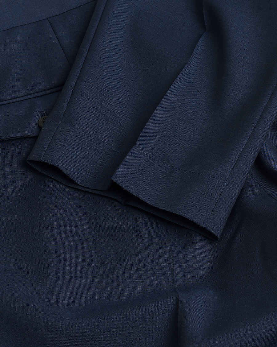 Homme | Pre-owned Pantalons | Pre-owned | Incotex Tapered Fit Super 100s Wool Pants Navy 50