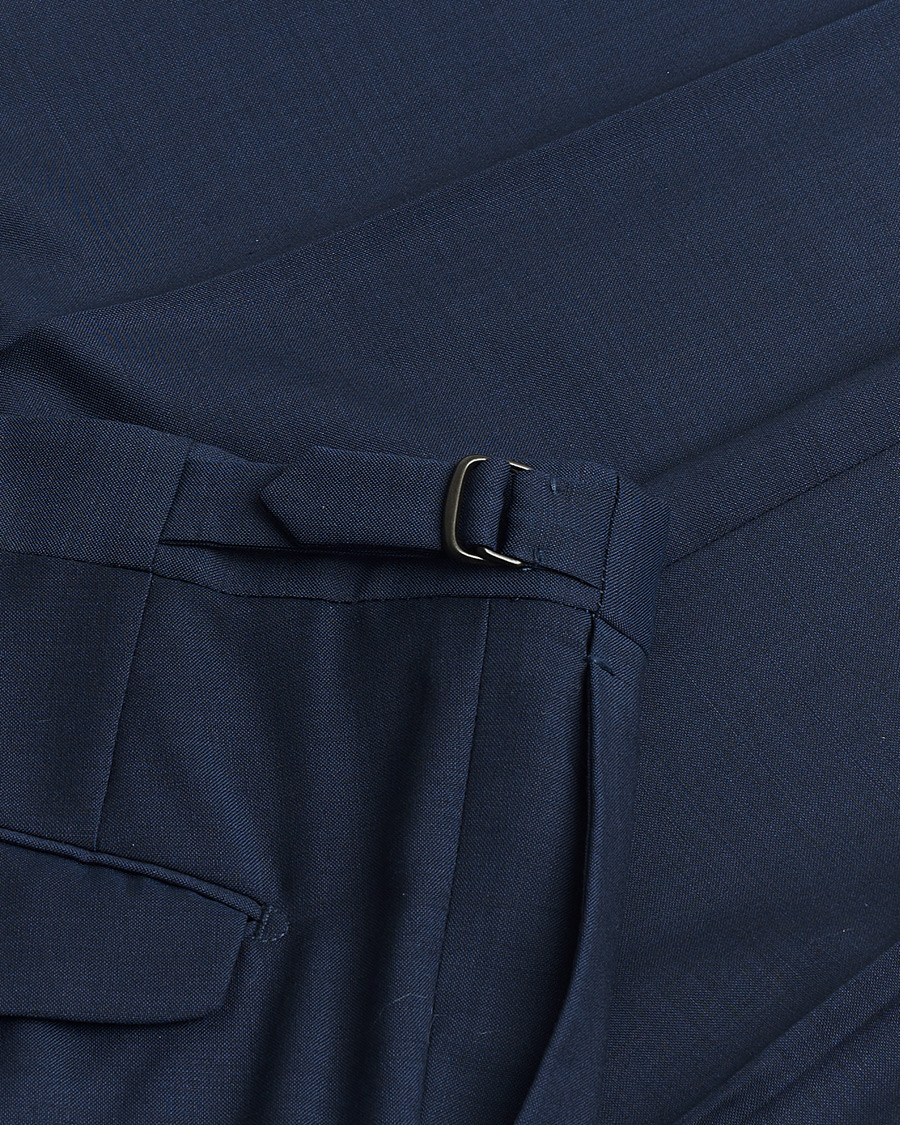 Homme | Pre-owned Pantalons | Pre-owned | Incotex Tapered Fit Super 100s Wool Pants Navy 50