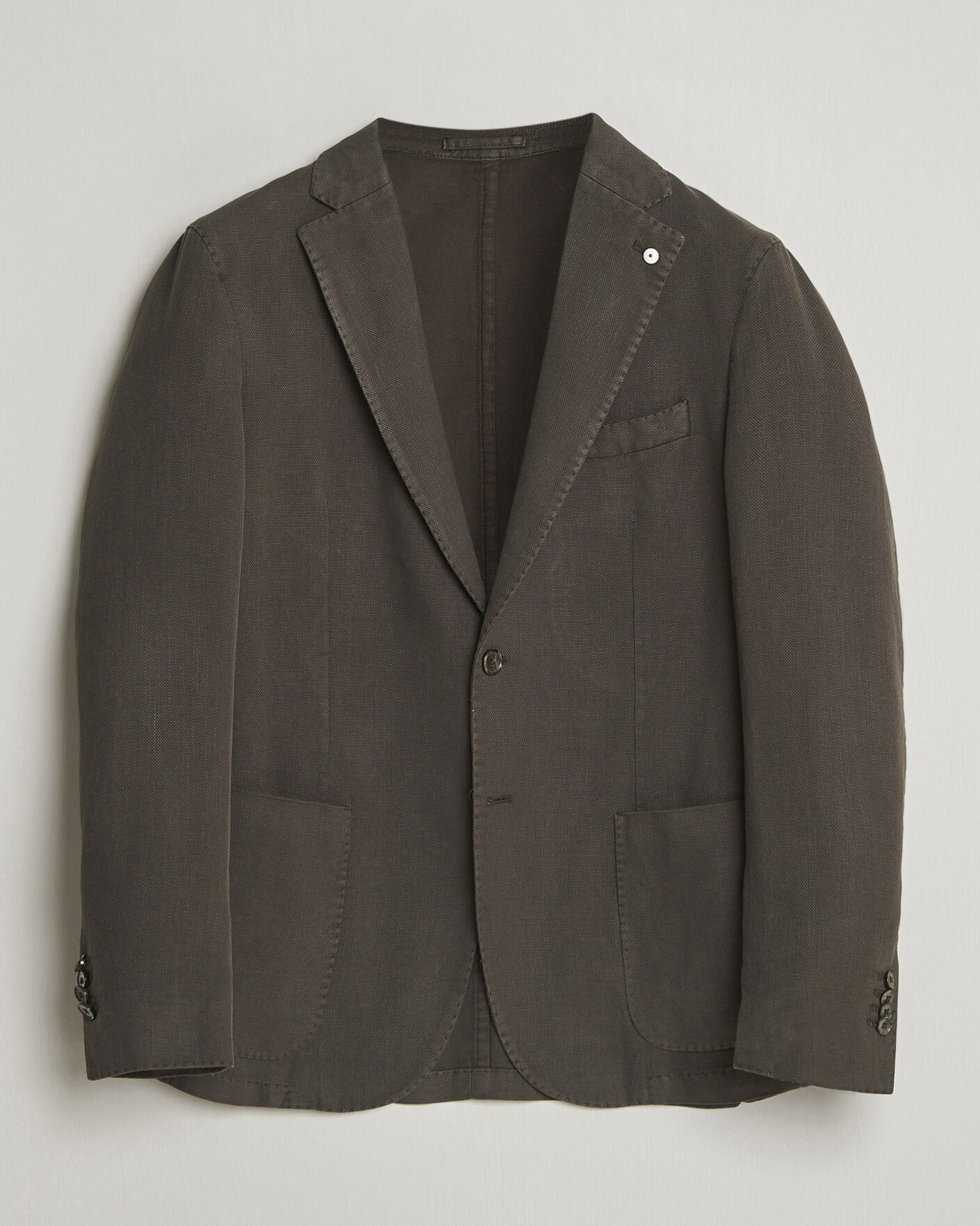 Homme | L.B.M. 1911 Jack Regular Fit Structured Cotton Blazer Brown 50 | Pre-owned | L.B.M. 1911 Jack Regular Fit Structured Cotton Blazer Brown 50
